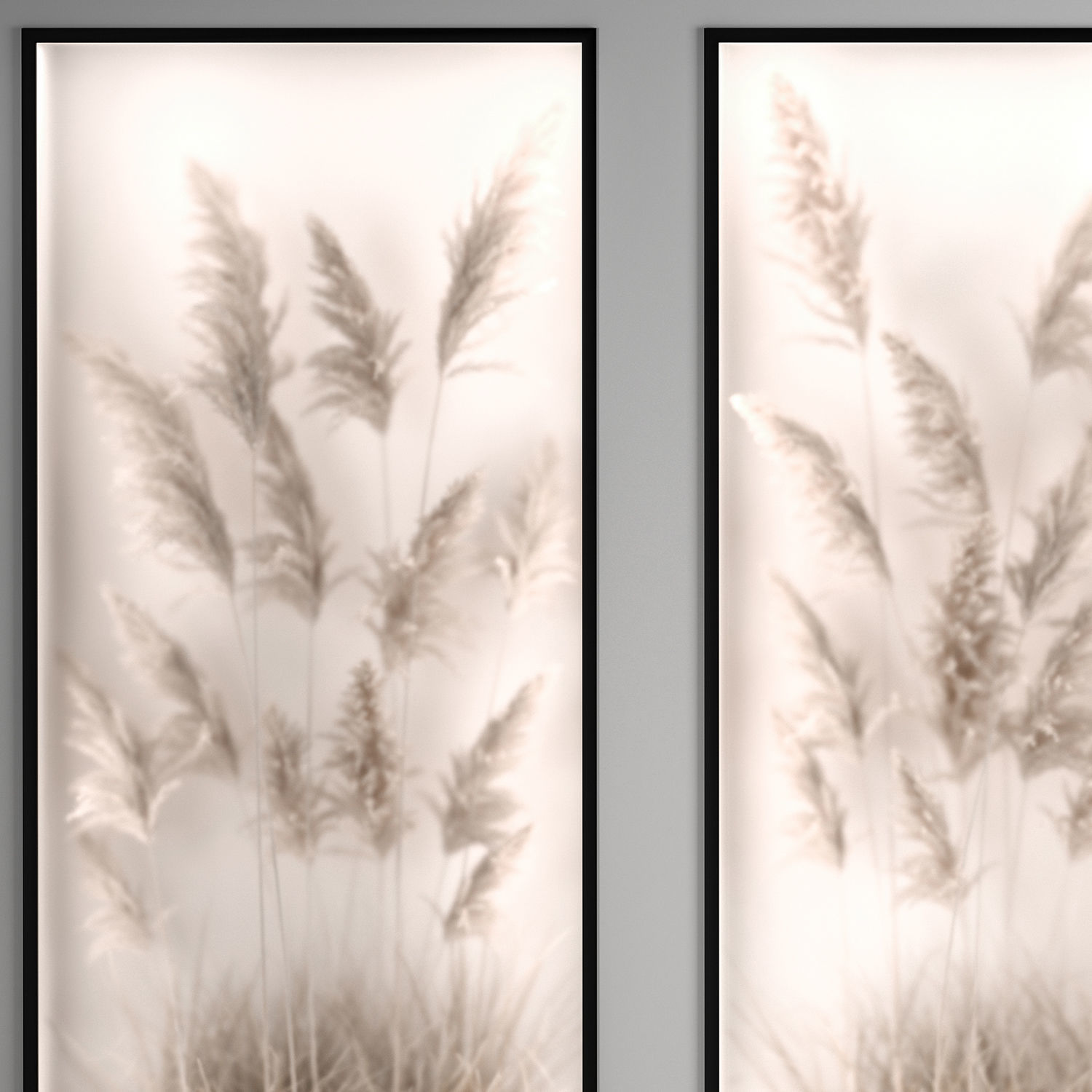 Vertical garden Of Dry Palm Leaves And Pampas Grass 284 3D model_5
