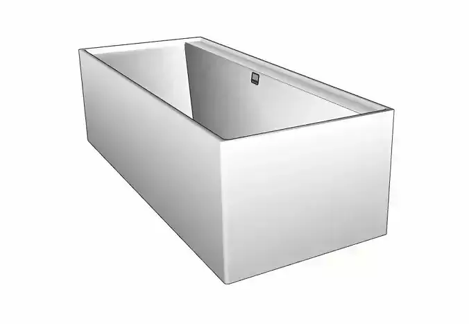 3D Sketchup Bathtub Villeroy and Boch Collaro