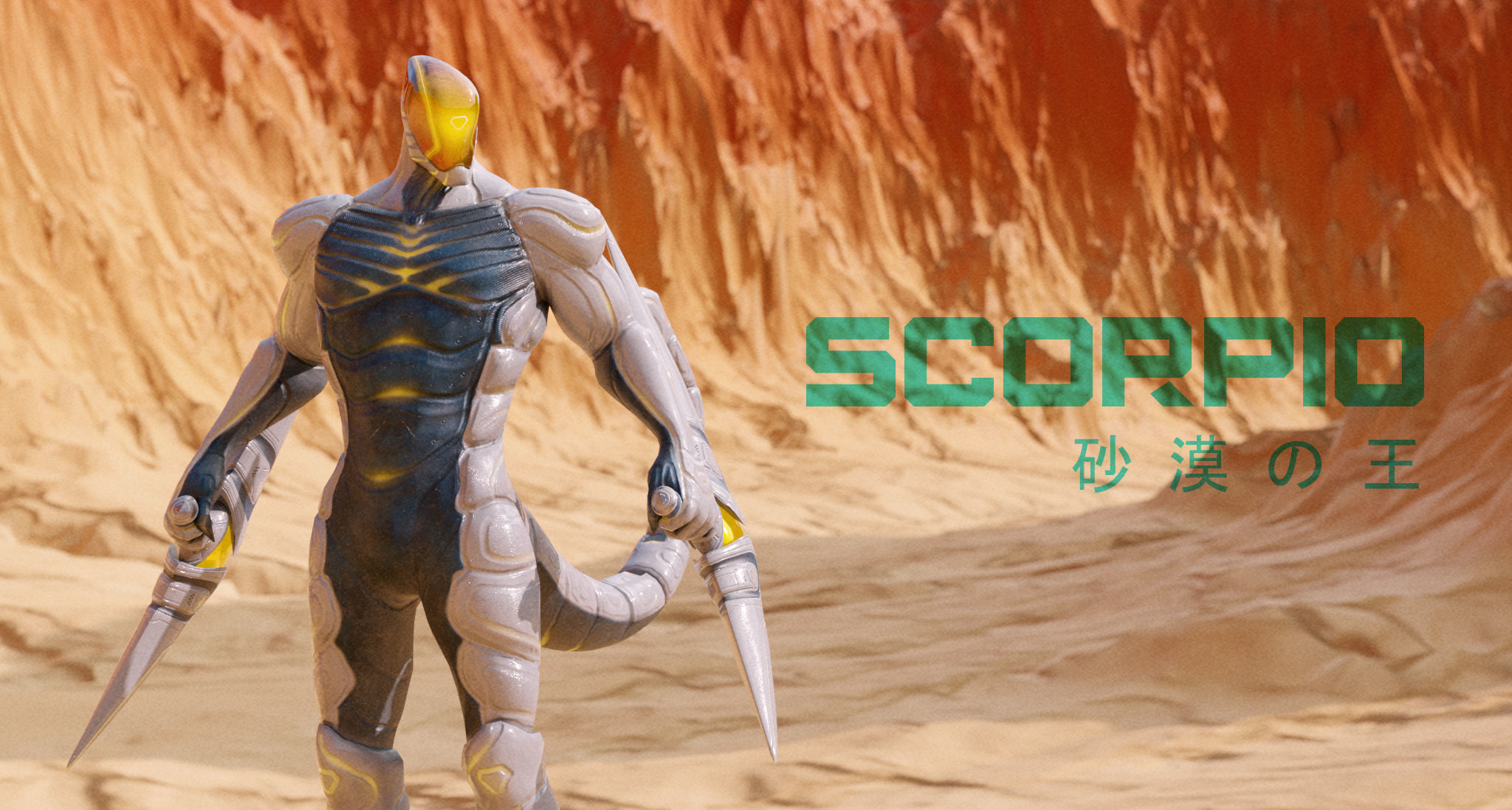 Low Poly - Cyborg Zodiac Theme - Scorpio Low-poly 3D model_24