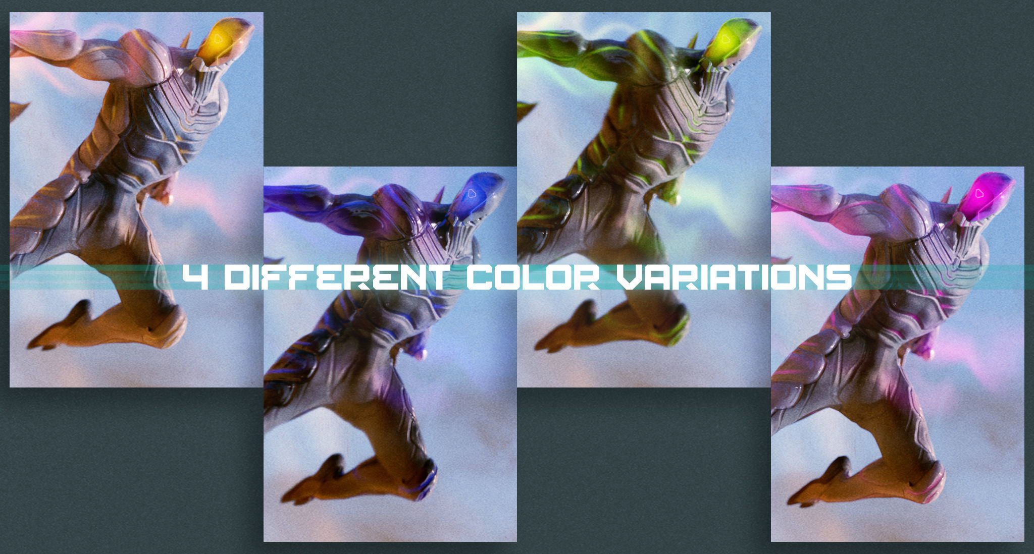 Low Poly - Cyborg Zodiac Theme - Scorpio Low-poly 3D model_8