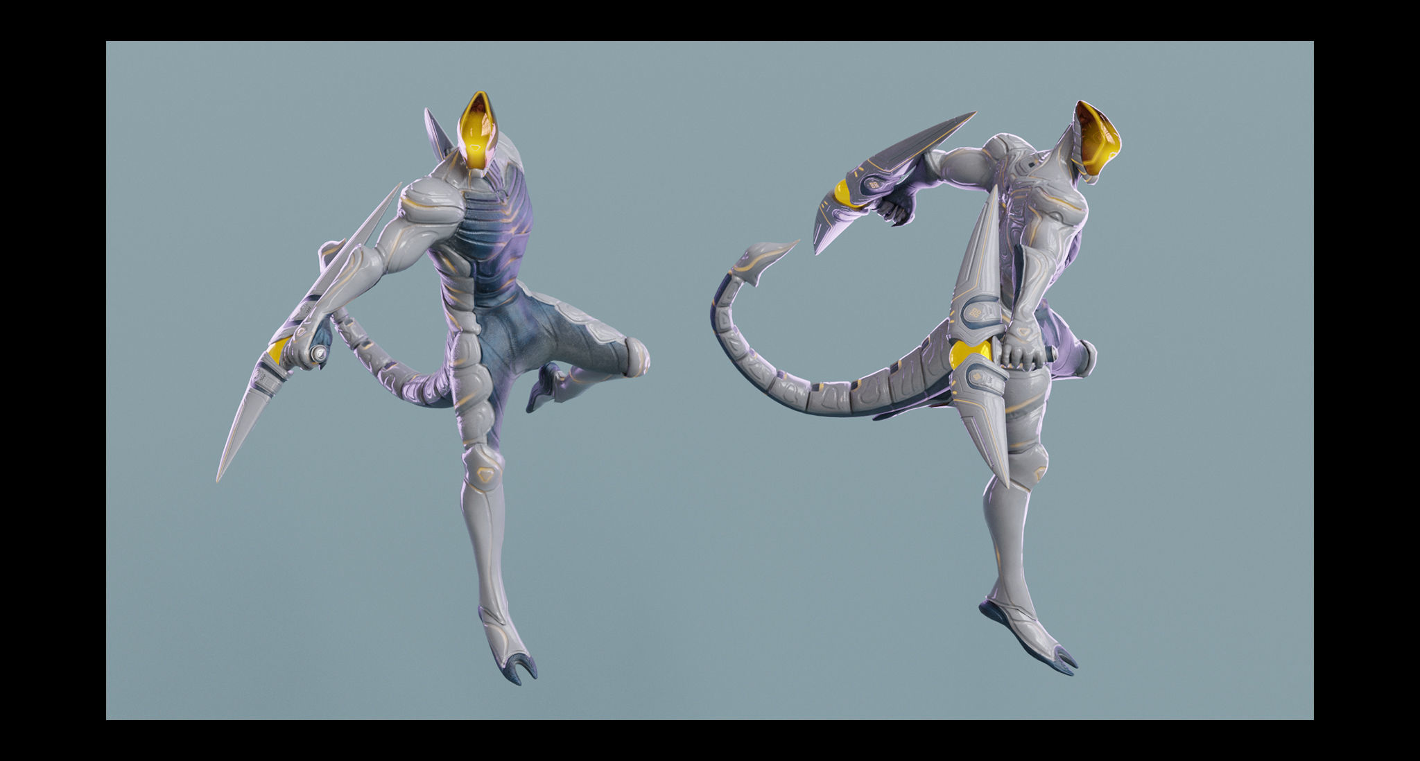 Low Poly - Cyborg Zodiac Theme - Scorpio Low-poly 3D model_9