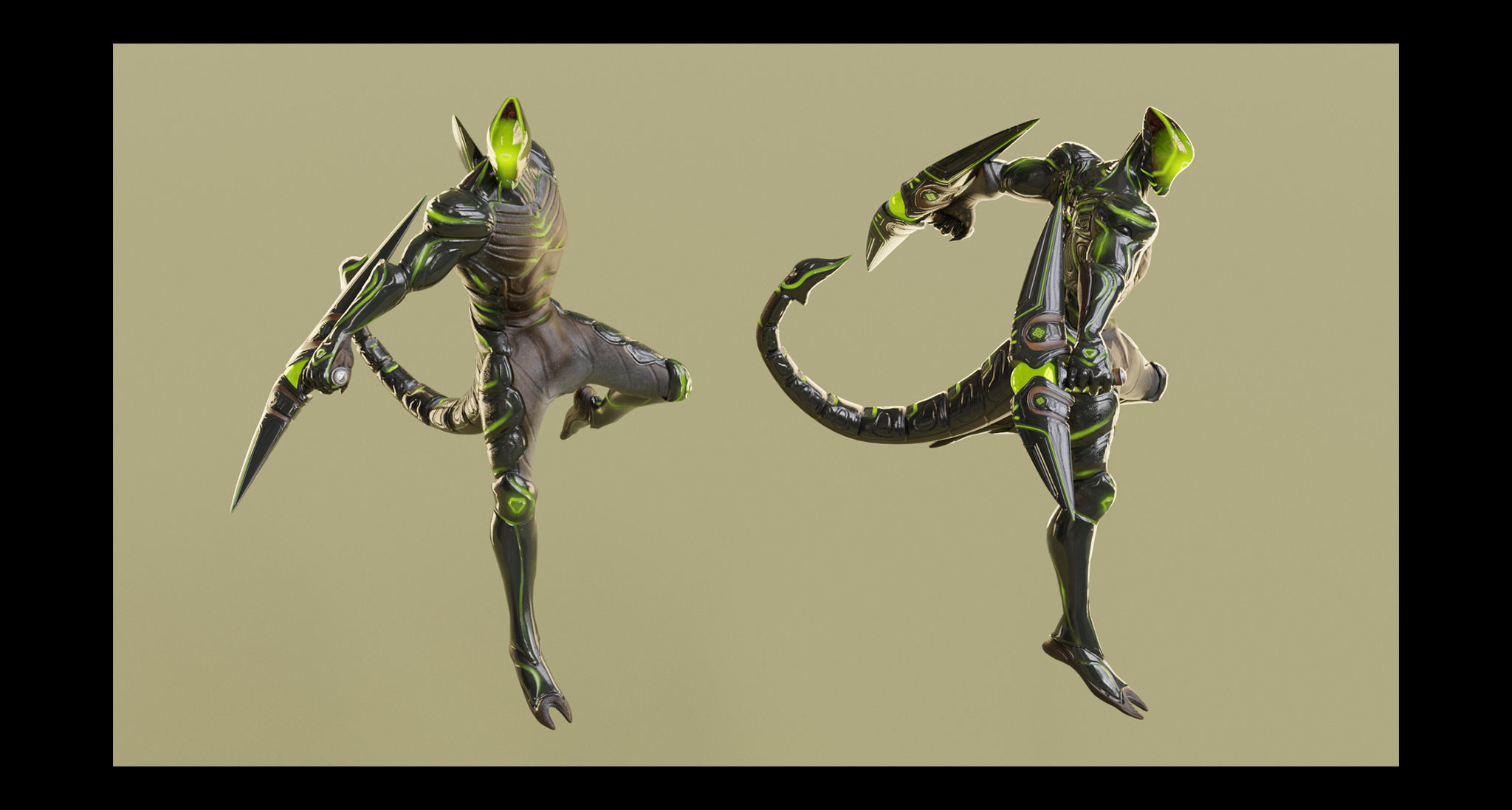 Low Poly - Cyborg Zodiac Theme - Scorpio Low-poly 3D model_11