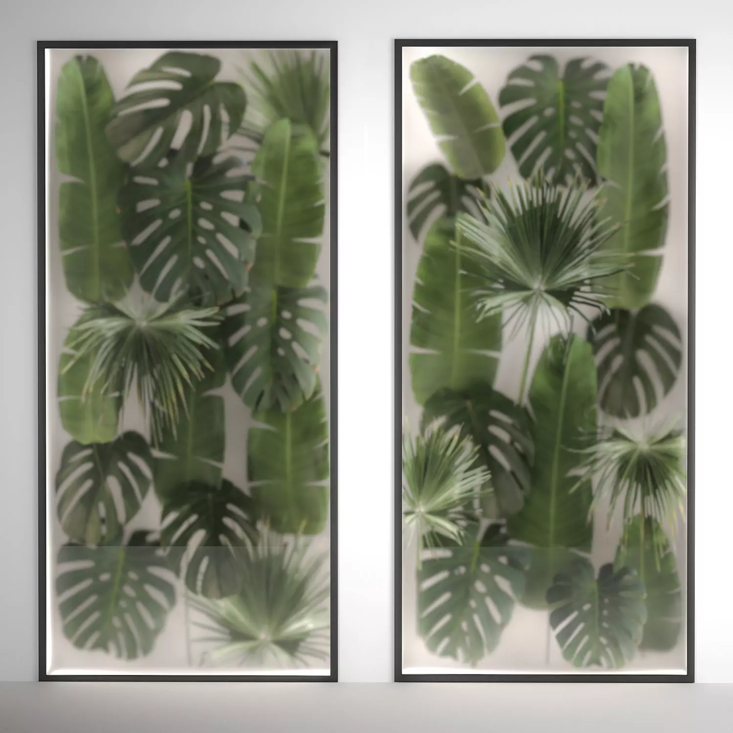 Green Leaves Of Plants In A Phyto Boxes 286 3D model_0