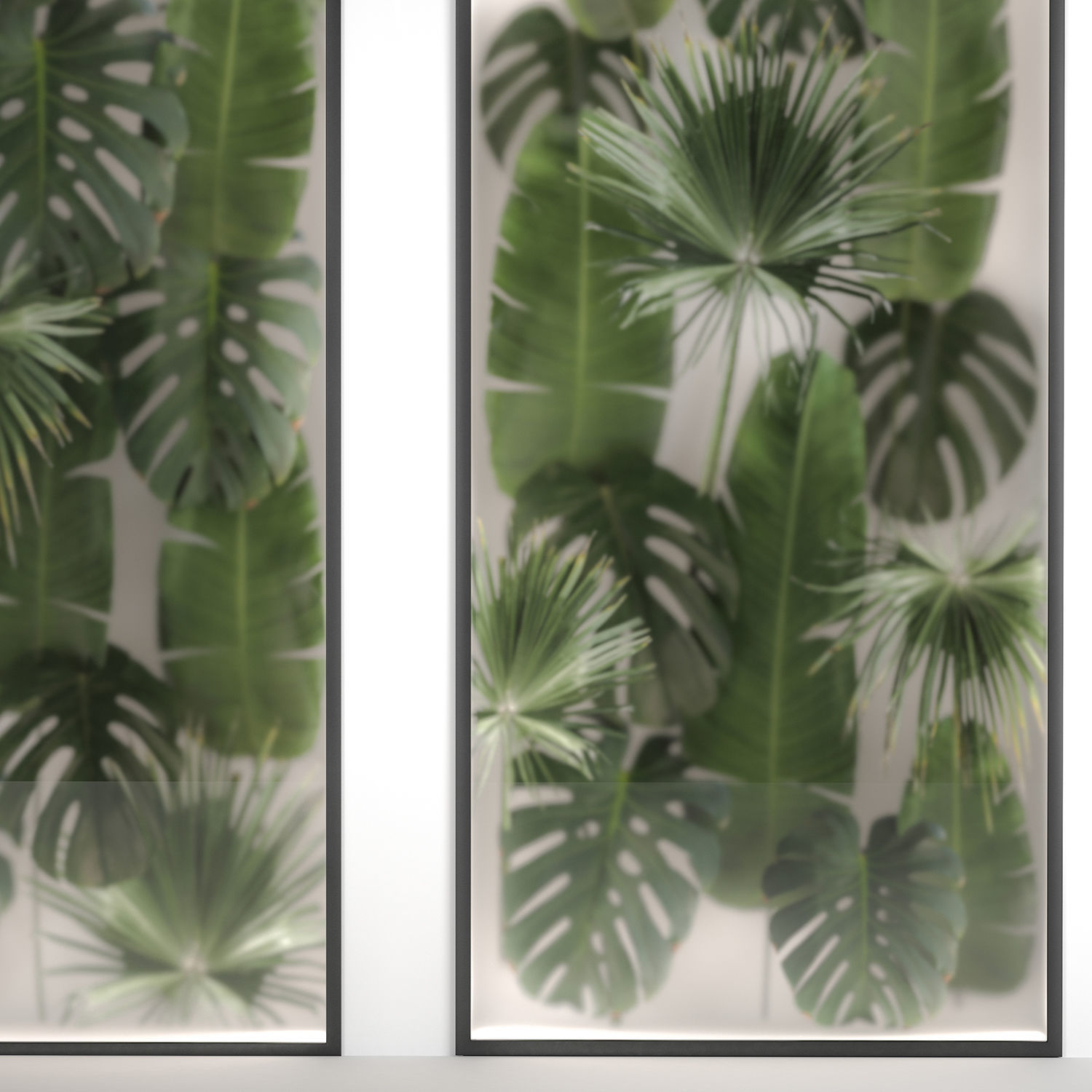 Green Leaves Of Plants In A Phyto Boxes 286 3D model_2