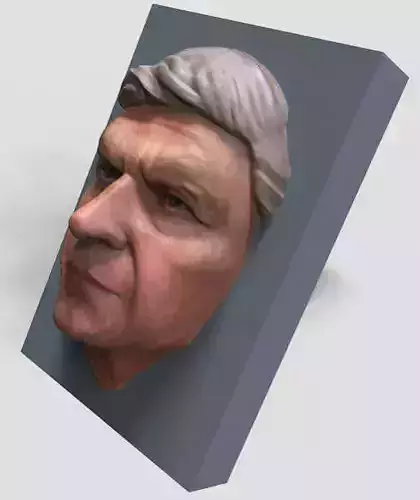 Human Face 3D print model