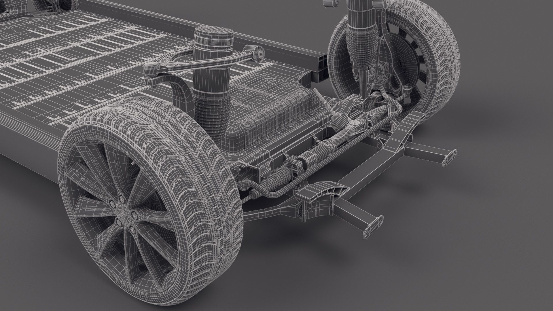 Tesla Model S Chassis 2 3D model_46