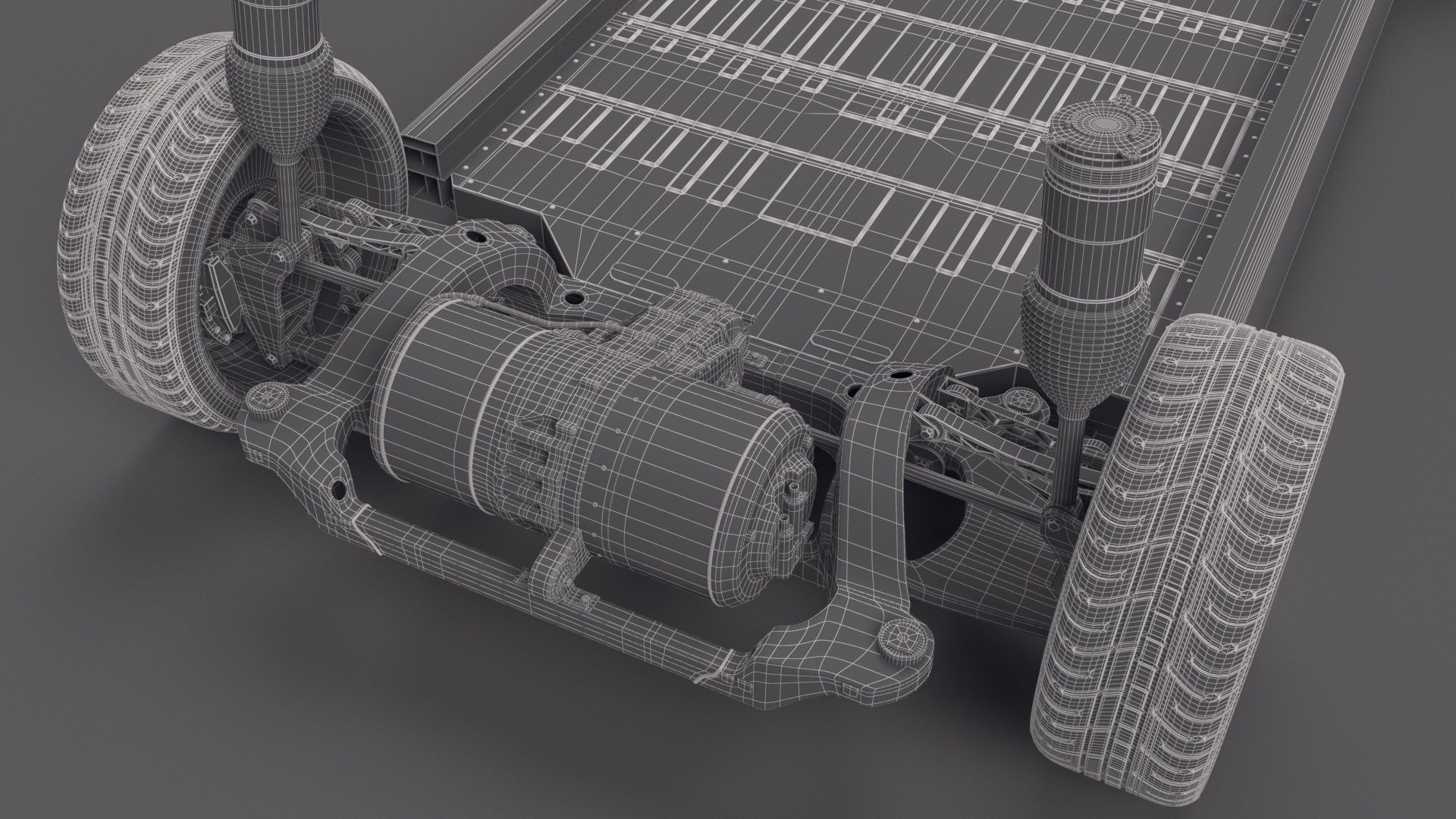 Tesla Model S Chassis 2 3D model_48