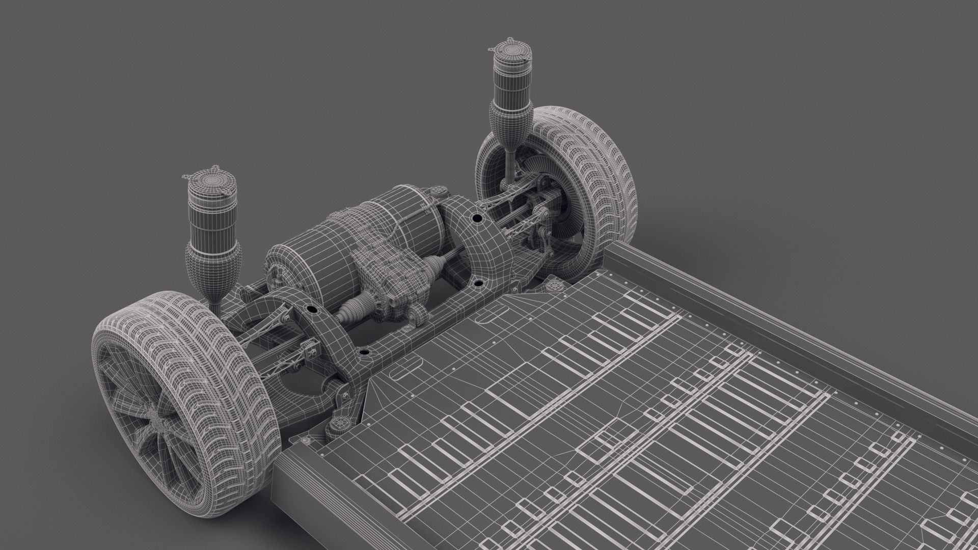Tesla Model S Chassis 2 3D model_44