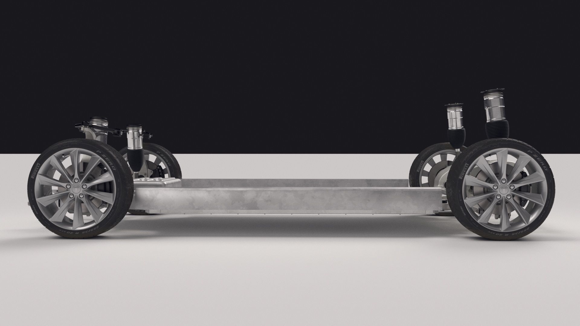 Tesla Model S Chassis 2 3D model_8