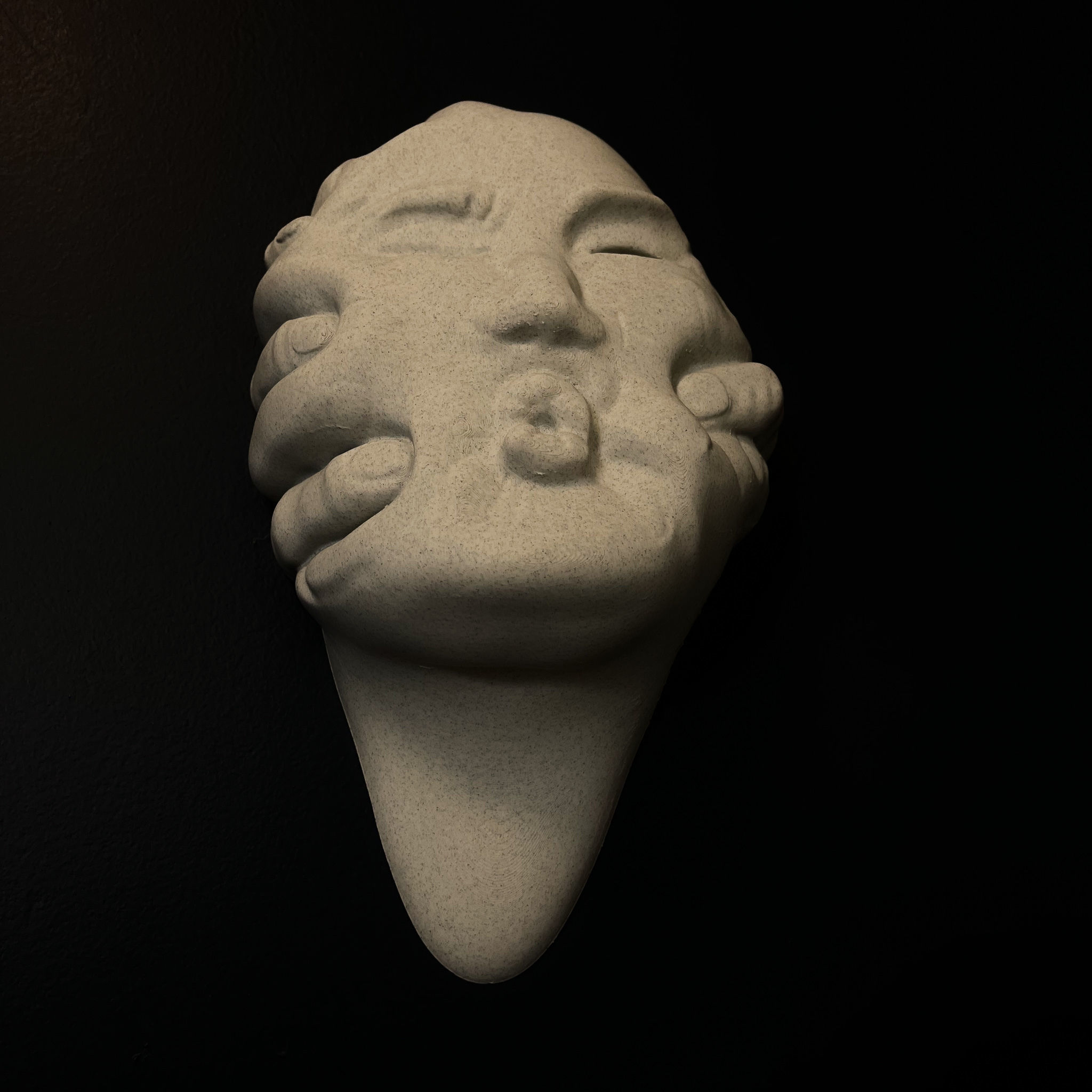 Abstract Art Face WallArt Lucid Dream The Backup 3D print model_10