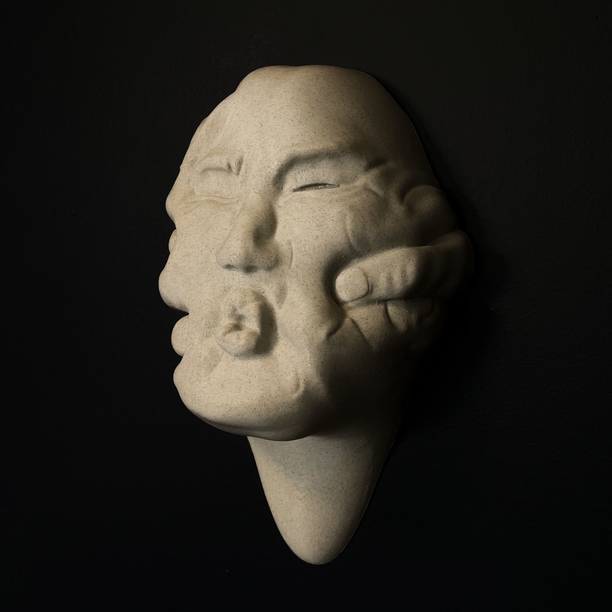 Abstract Art Face WallArt Lucid Dream The Backup 3D print model_2