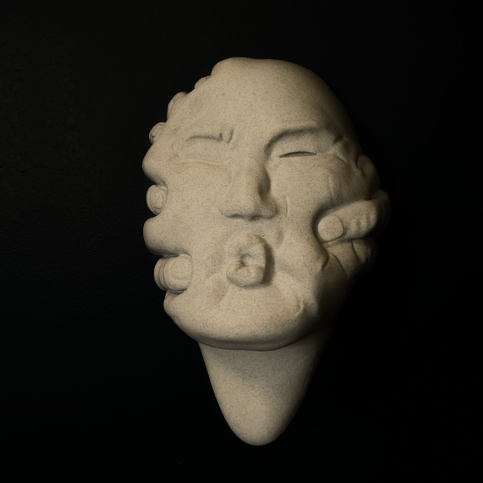 Abstract Art Face WallArt Lucid Dream The Backup 3D print model_18