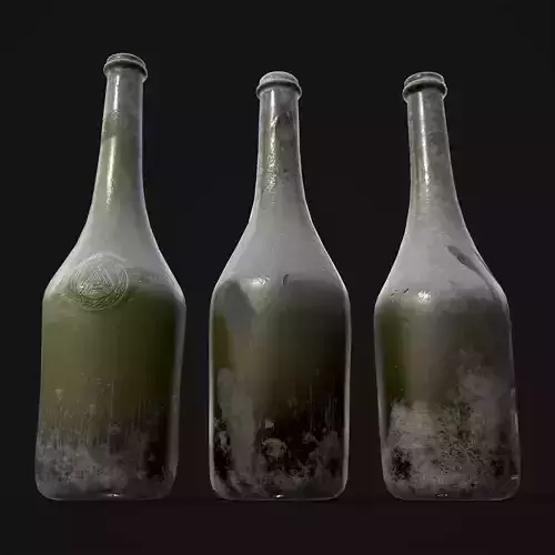 Rustic Dirty Glass Bottles