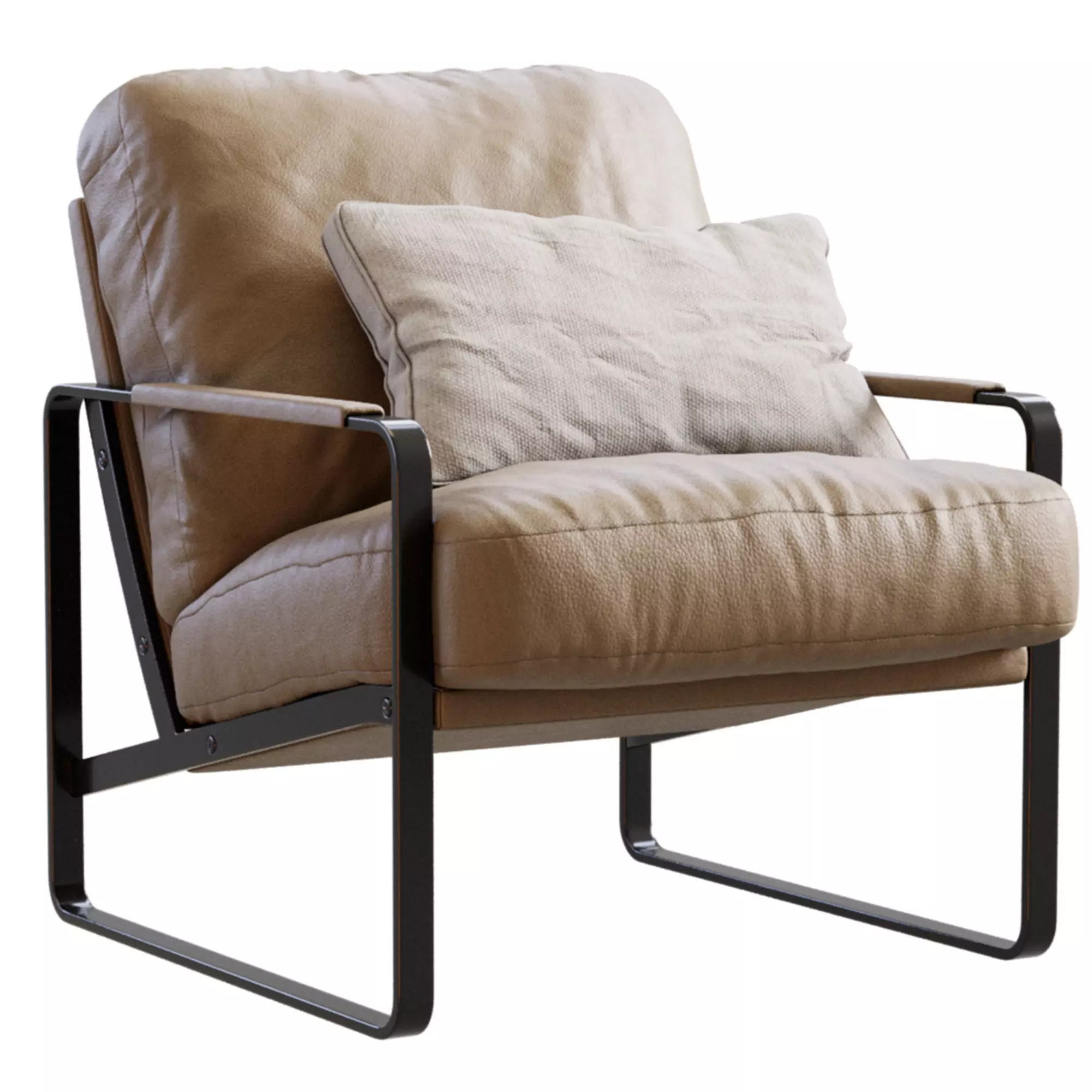 Walter Knoll Leather Armchair 3D model