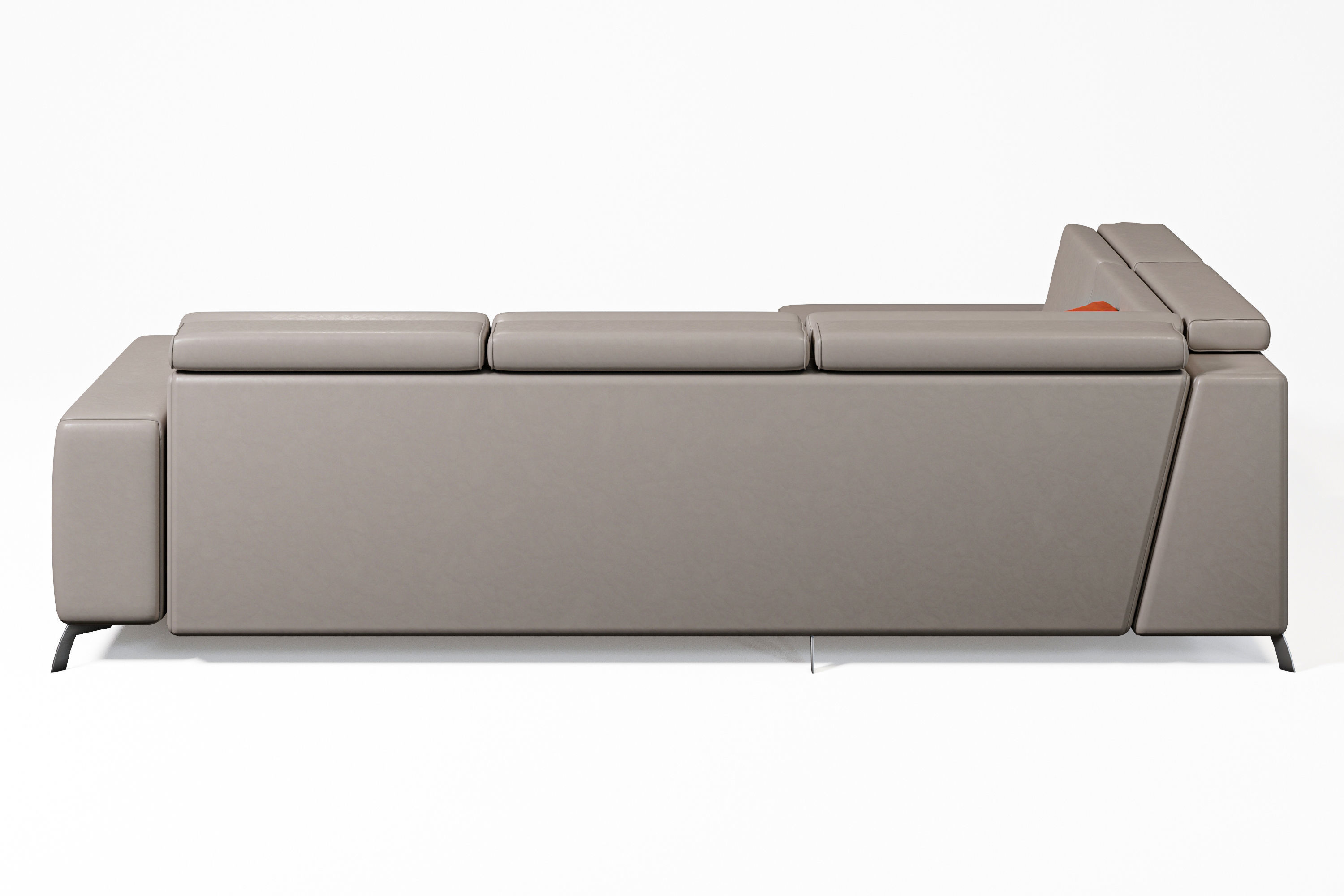 Modern Beige Sofa 3D model_4