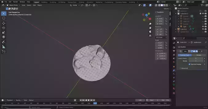 Figurine base 3D print model