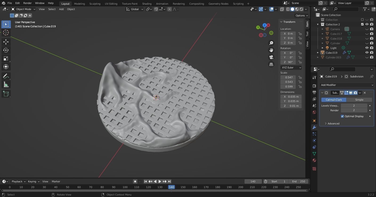 Figurine base 3D print model_2