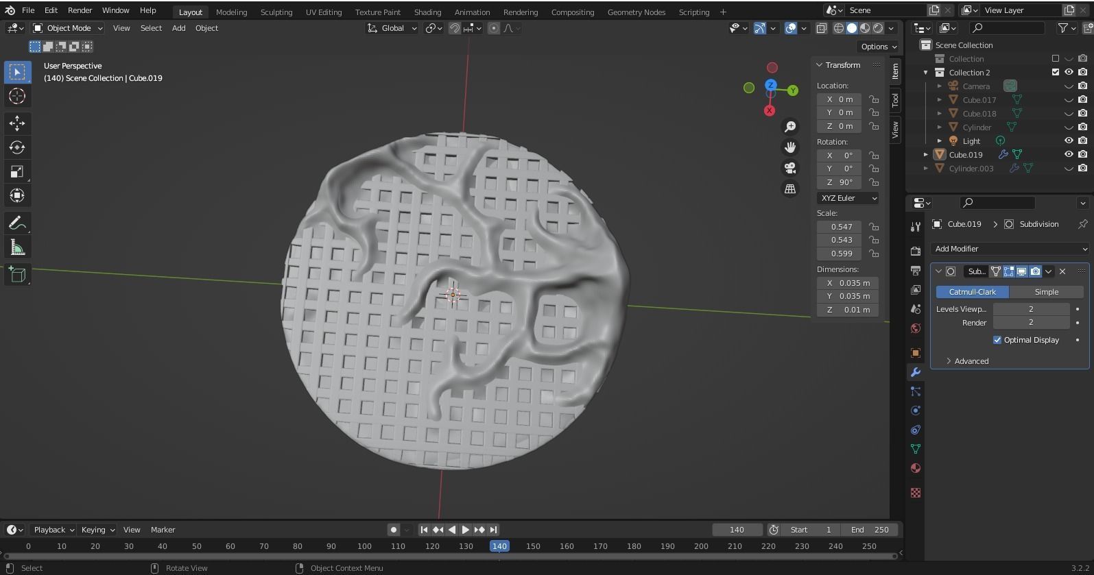 Figurine base 3D print model_4