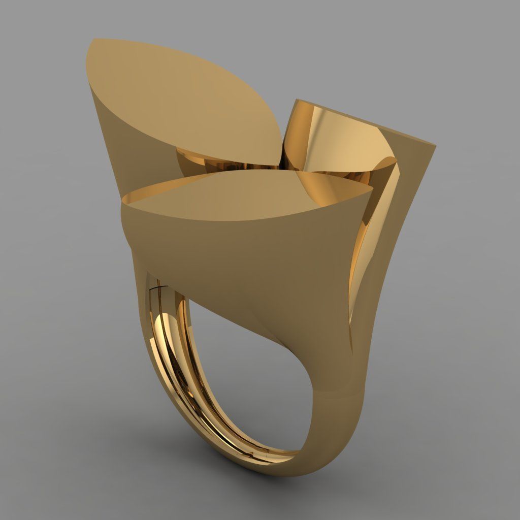 Turkish ring for ladies  3D Print Model 3D print model_2