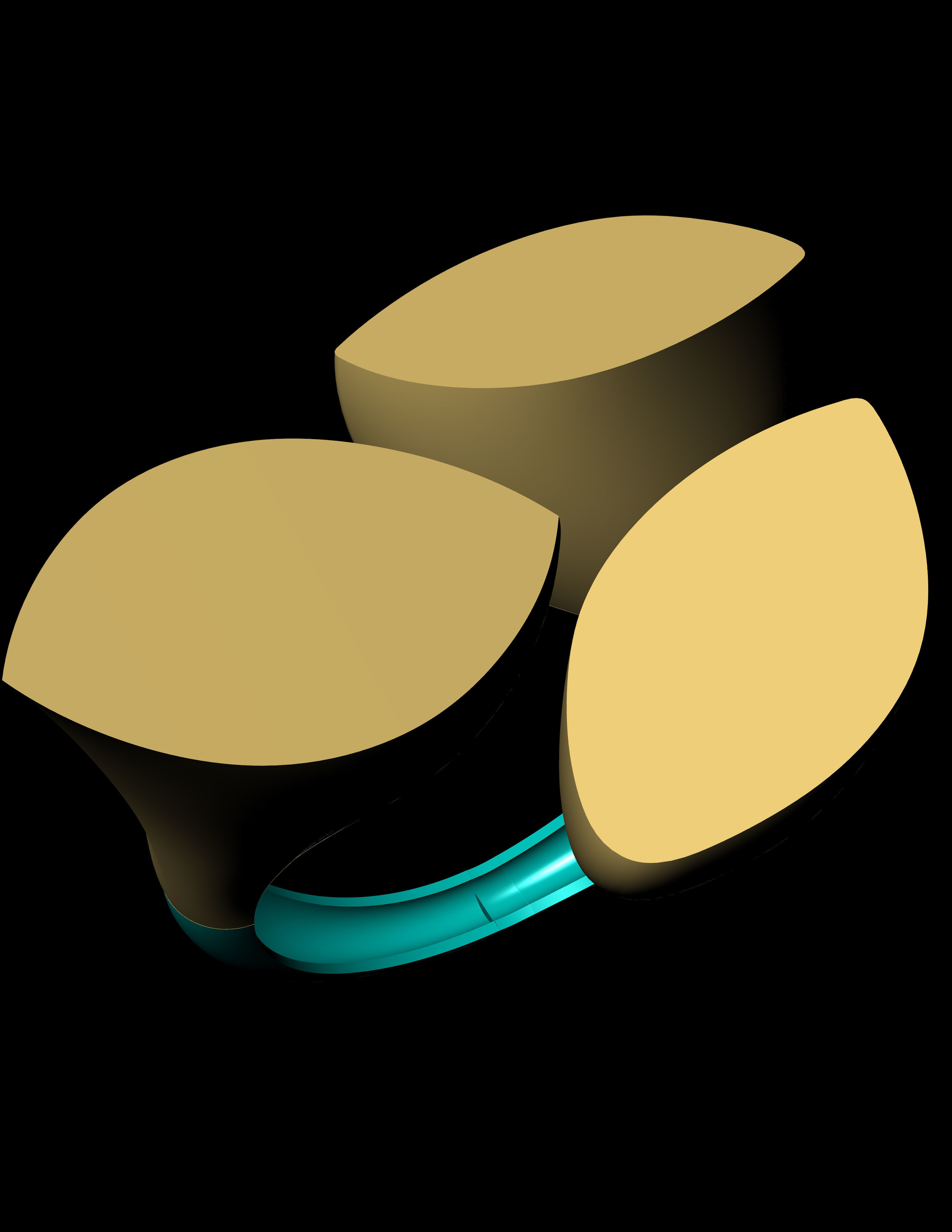 Turkish ring for ladies  3D Print Model 3D print model_3