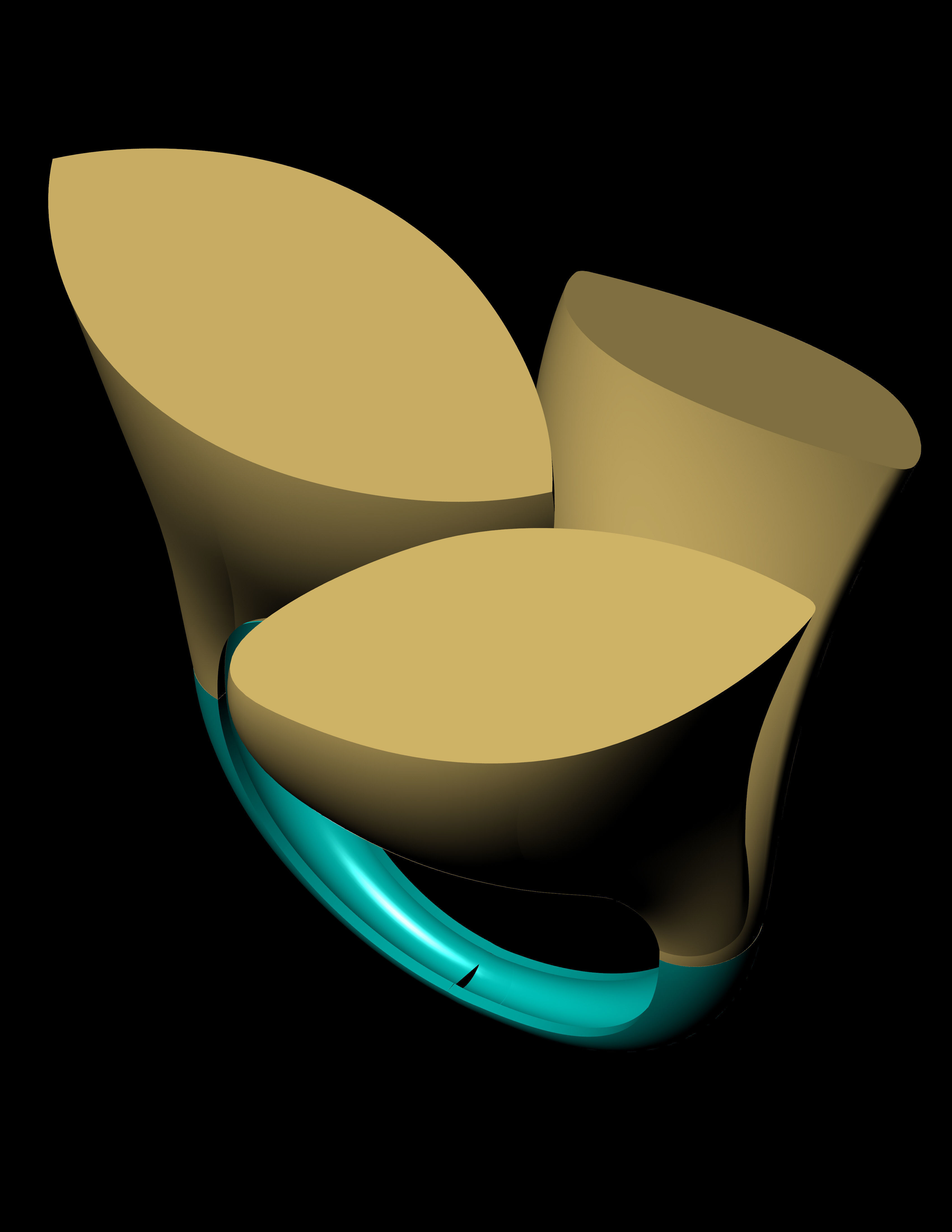 Turkish ring for ladies  3D Print Model 3D print model_4