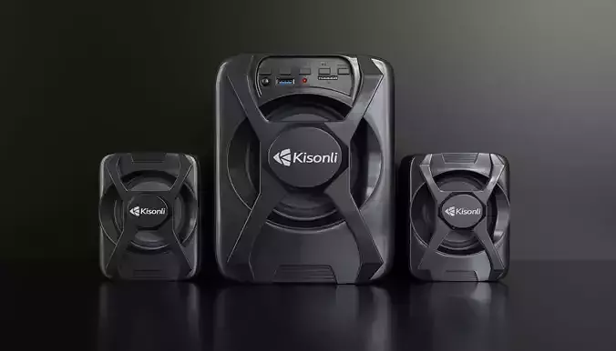 Kisonli Bluetooth Speaker With FM 3D model