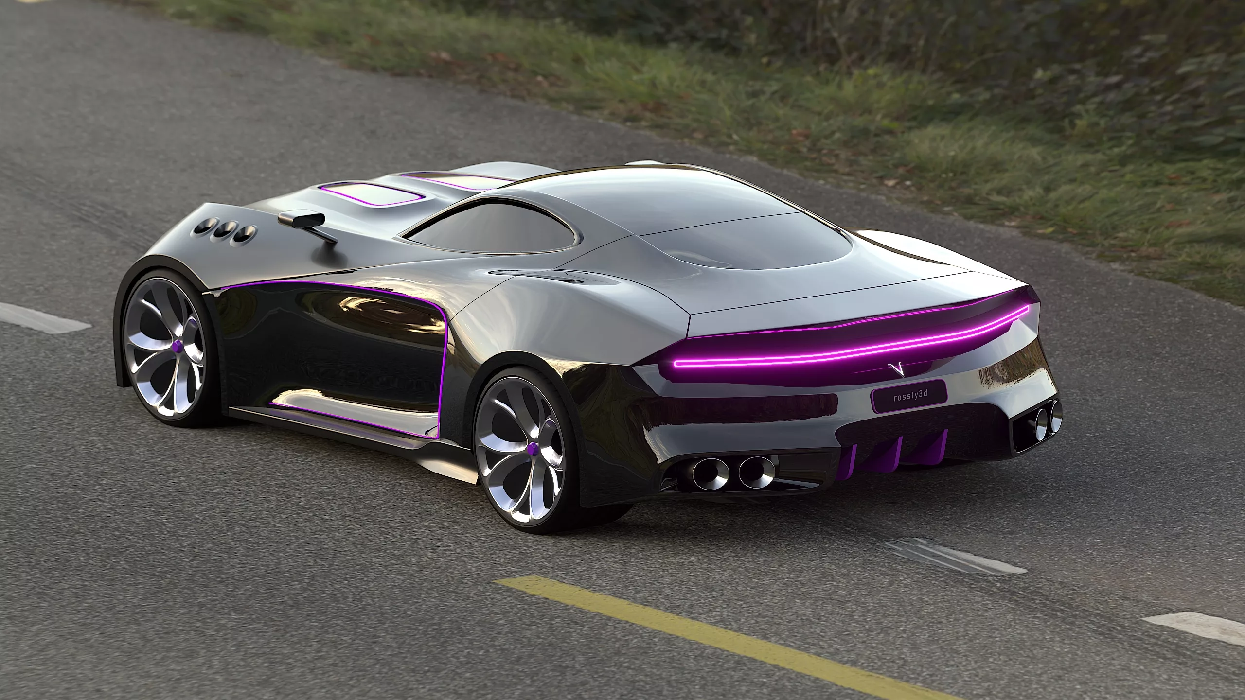 Vortex V850 Concept Car 3D model