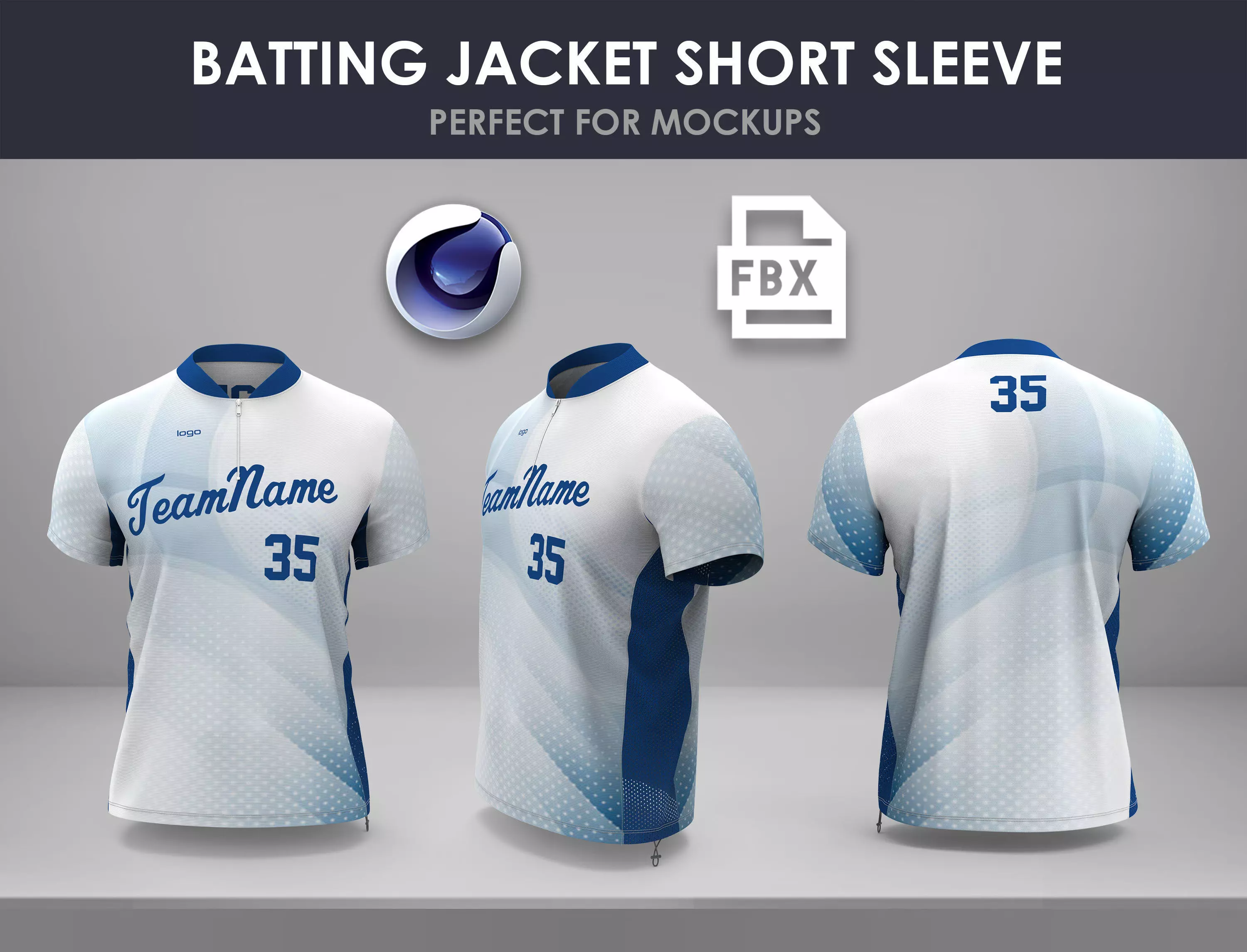 BASEBALL BATTING JACKET 3D model_0