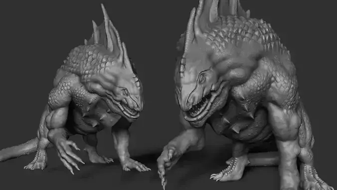 Creature for 3D printing  3D print model