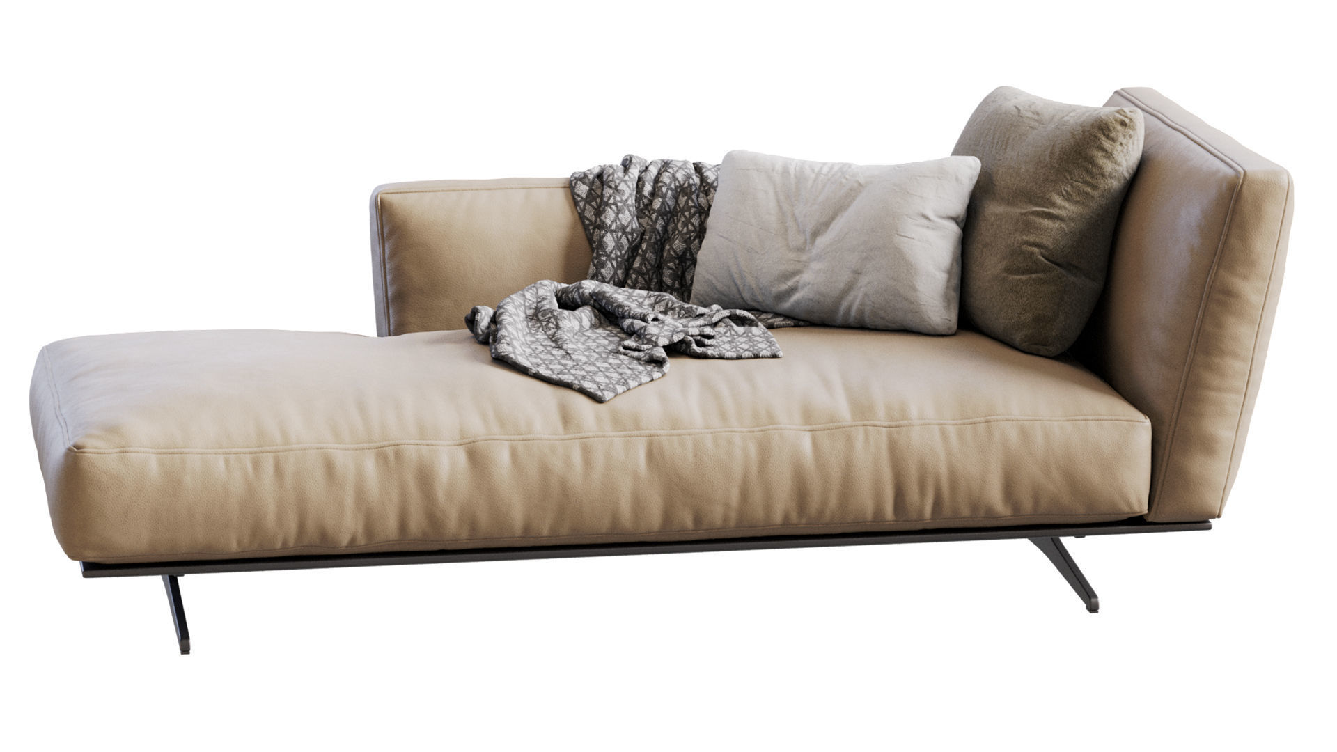 Flexform CHAISE LONGUE EVERGREEN 3D model_12