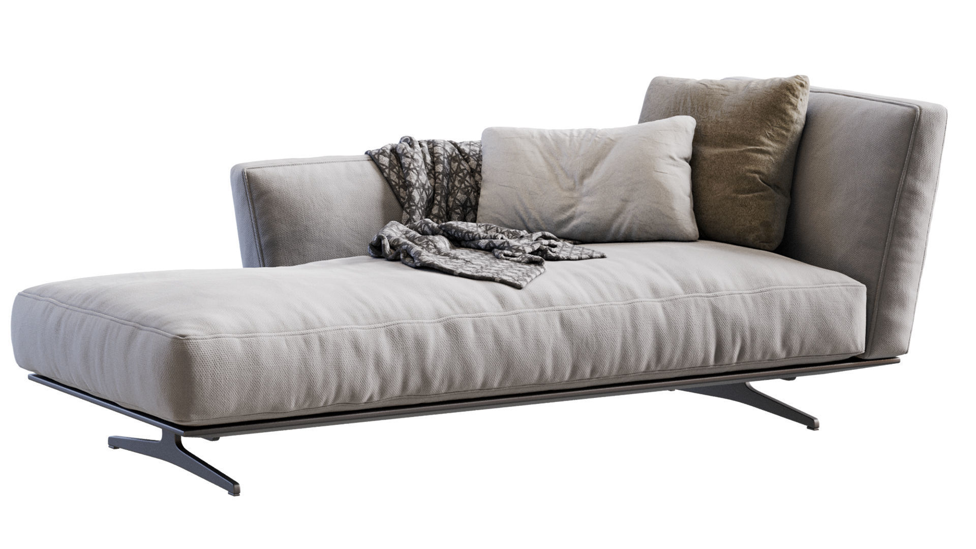 Flexform CHAISE LONGUE EVERGREEN 3D model_3