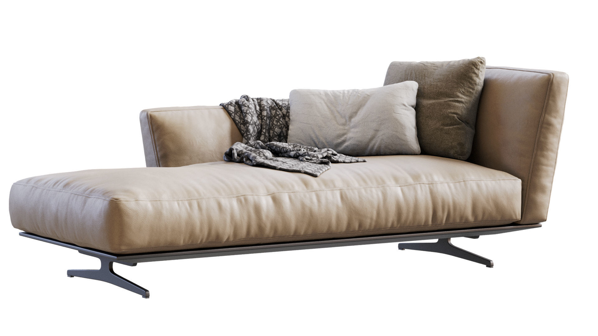 Flexform CHAISE LONGUE EVERGREEN 3D model_16