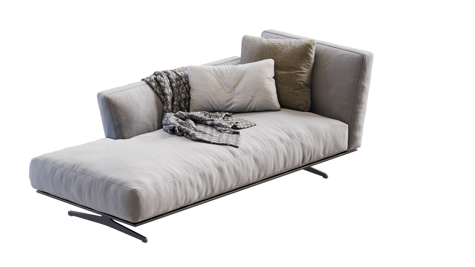 Flexform CHAISE LONGUE EVERGREEN 3D model_7