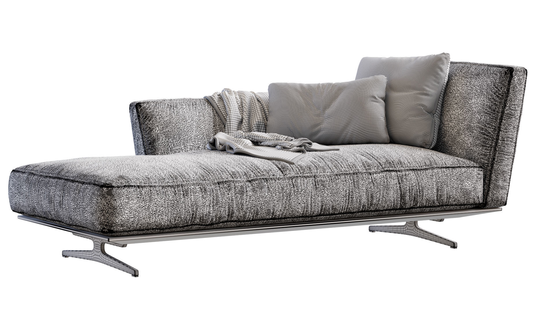 Flexform CHAISE LONGUE EVERGREEN 3D model_1