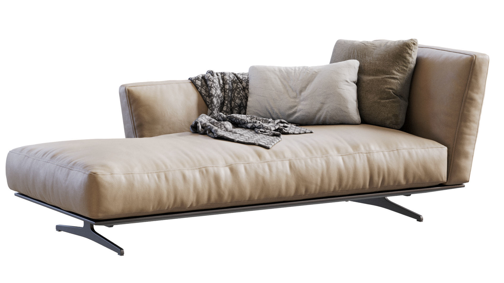 Flexform CHAISE LONGUE EVERGREEN 3D model_10
