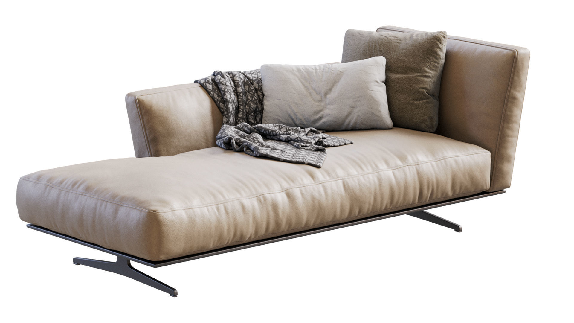 Flexform CHAISE LONGUE EVERGREEN 3D model_14