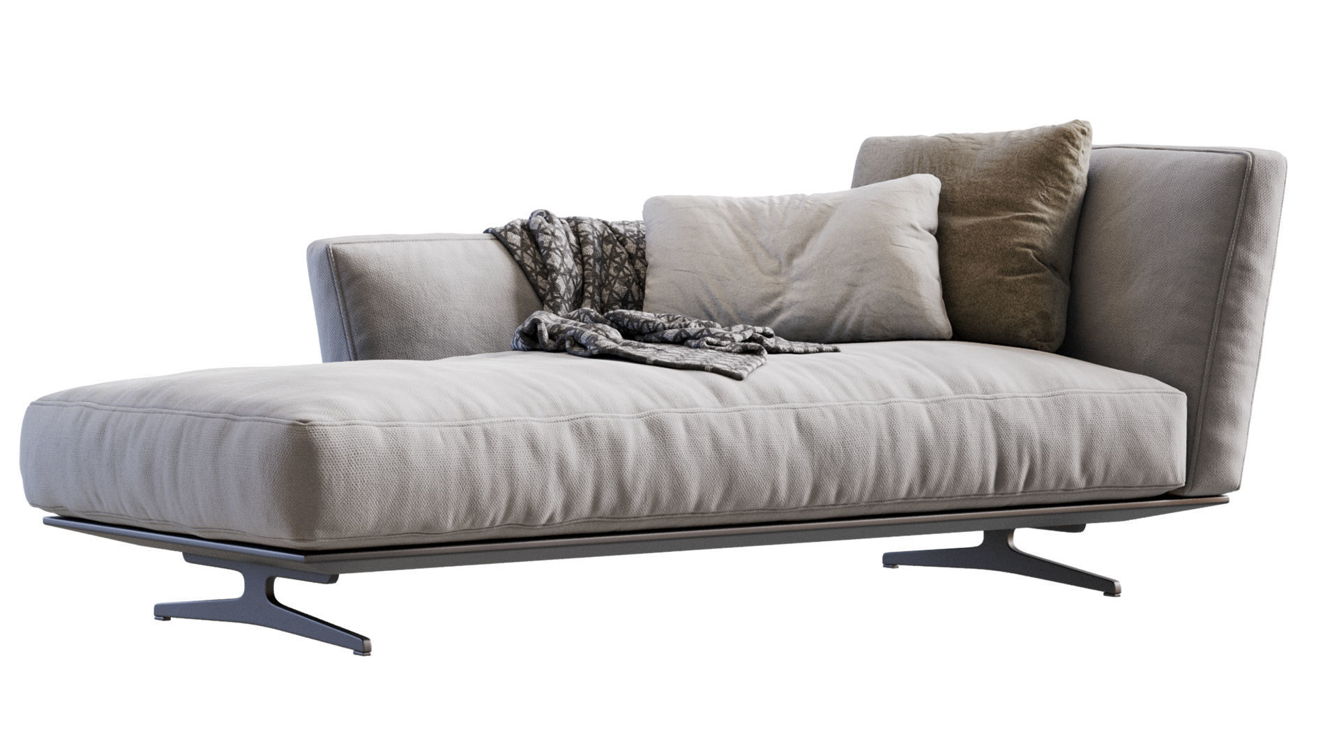 Flexform CHAISE LONGUE EVERGREEN 3D model_5