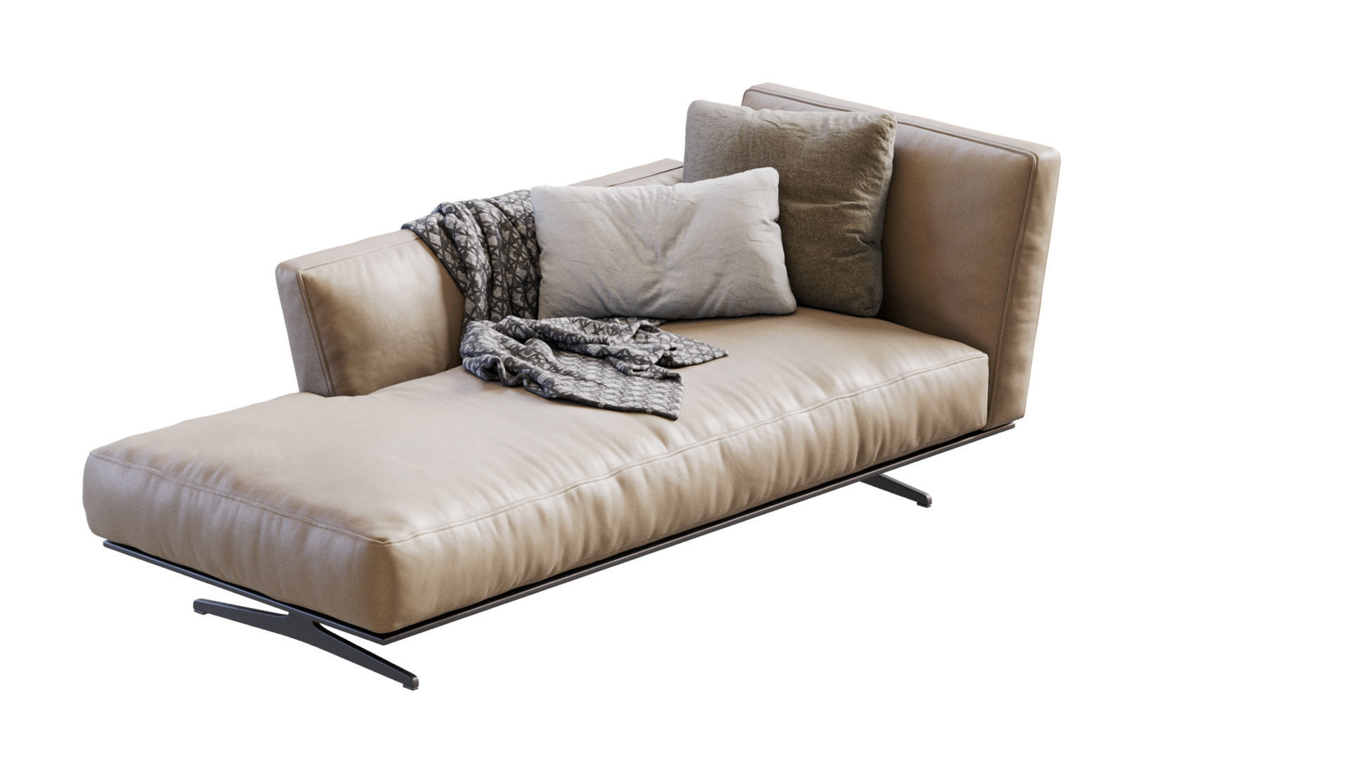 Flexform CHAISE LONGUE EVERGREEN 3D model_15
