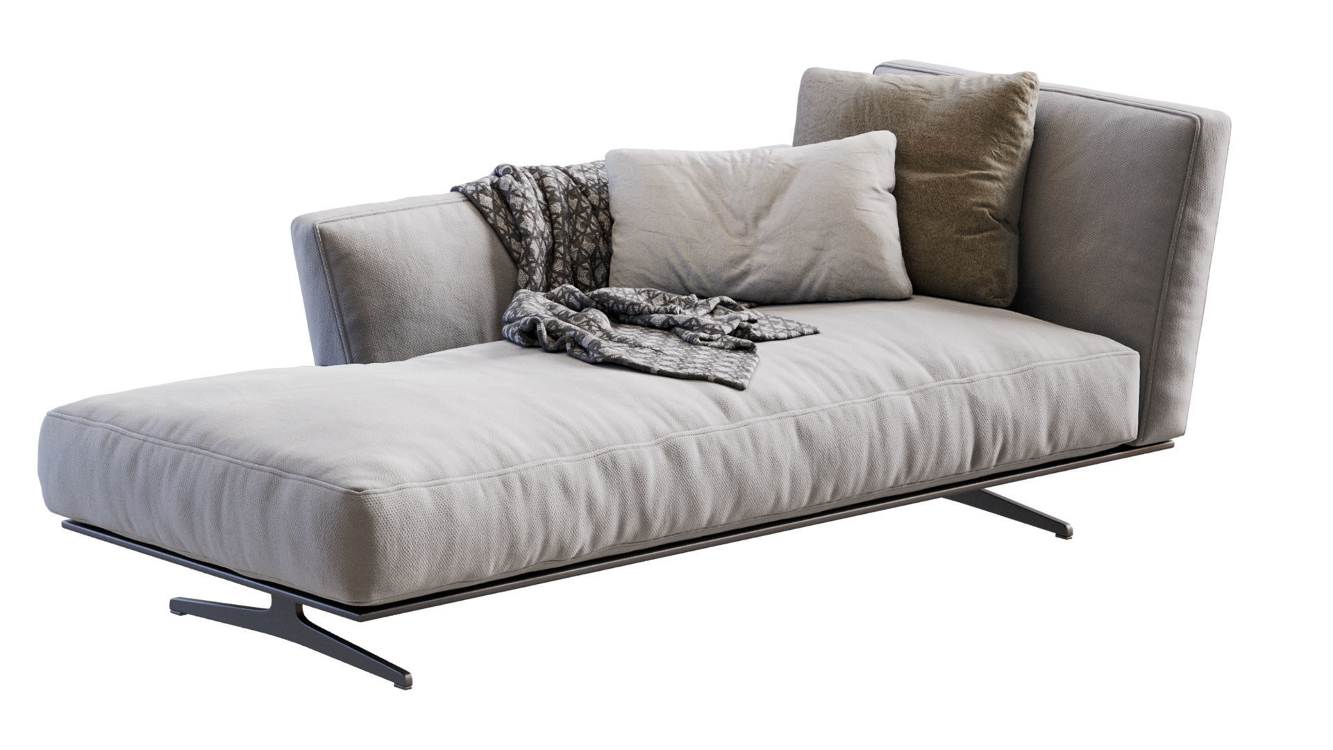Flexform CHAISE LONGUE EVERGREEN 3D model_6