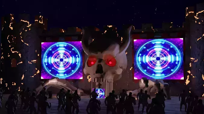 EDM Stage Design 3D model 3D model