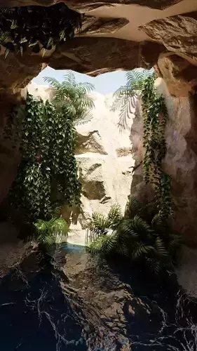 Cave beautiful scenery