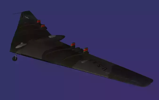 Northrop YB-49 Free low-poly 3D model