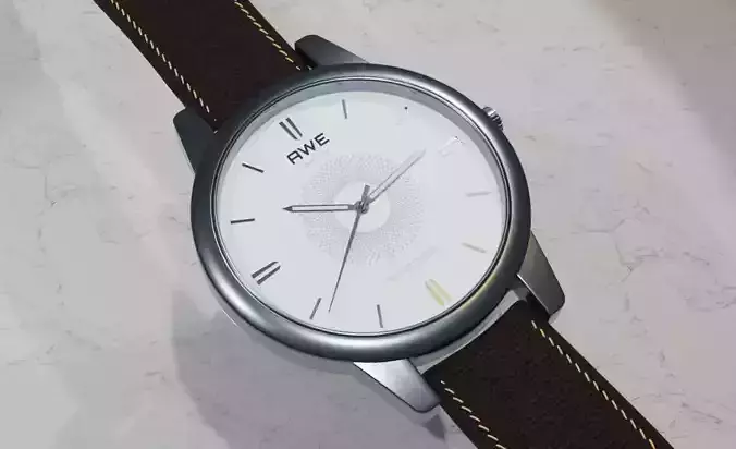 Vintage watch  Low-poly 3D model