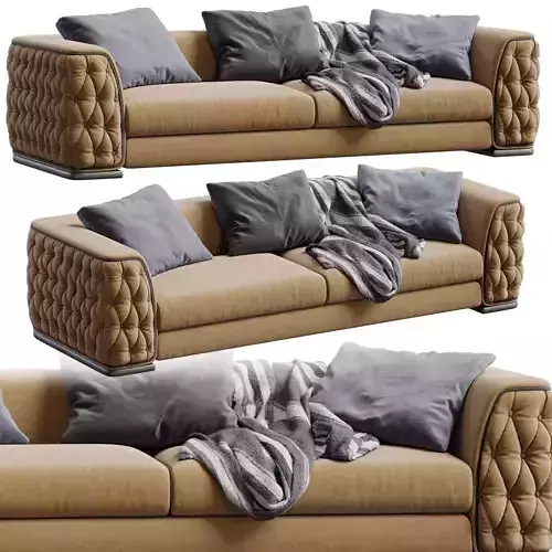 Leather Sofa Plaza By ASNAGHI