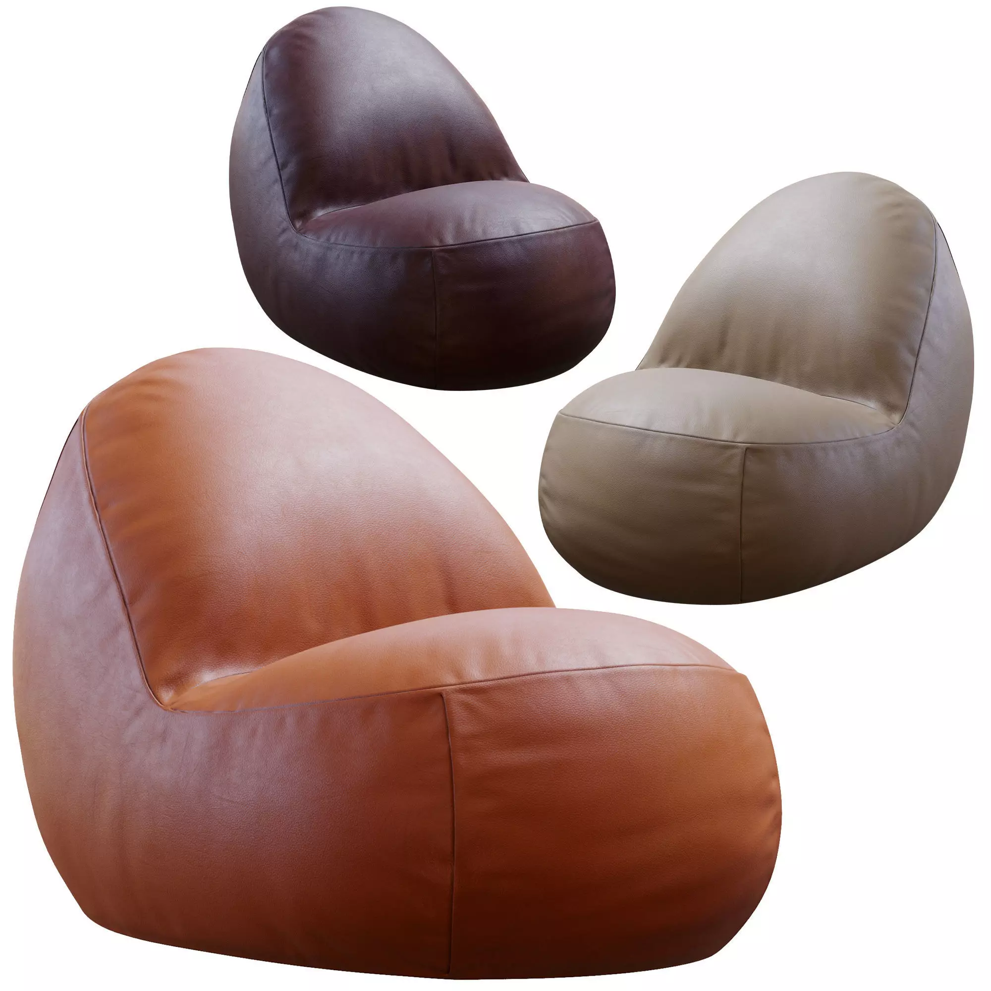 Pinto Leather 3D model
