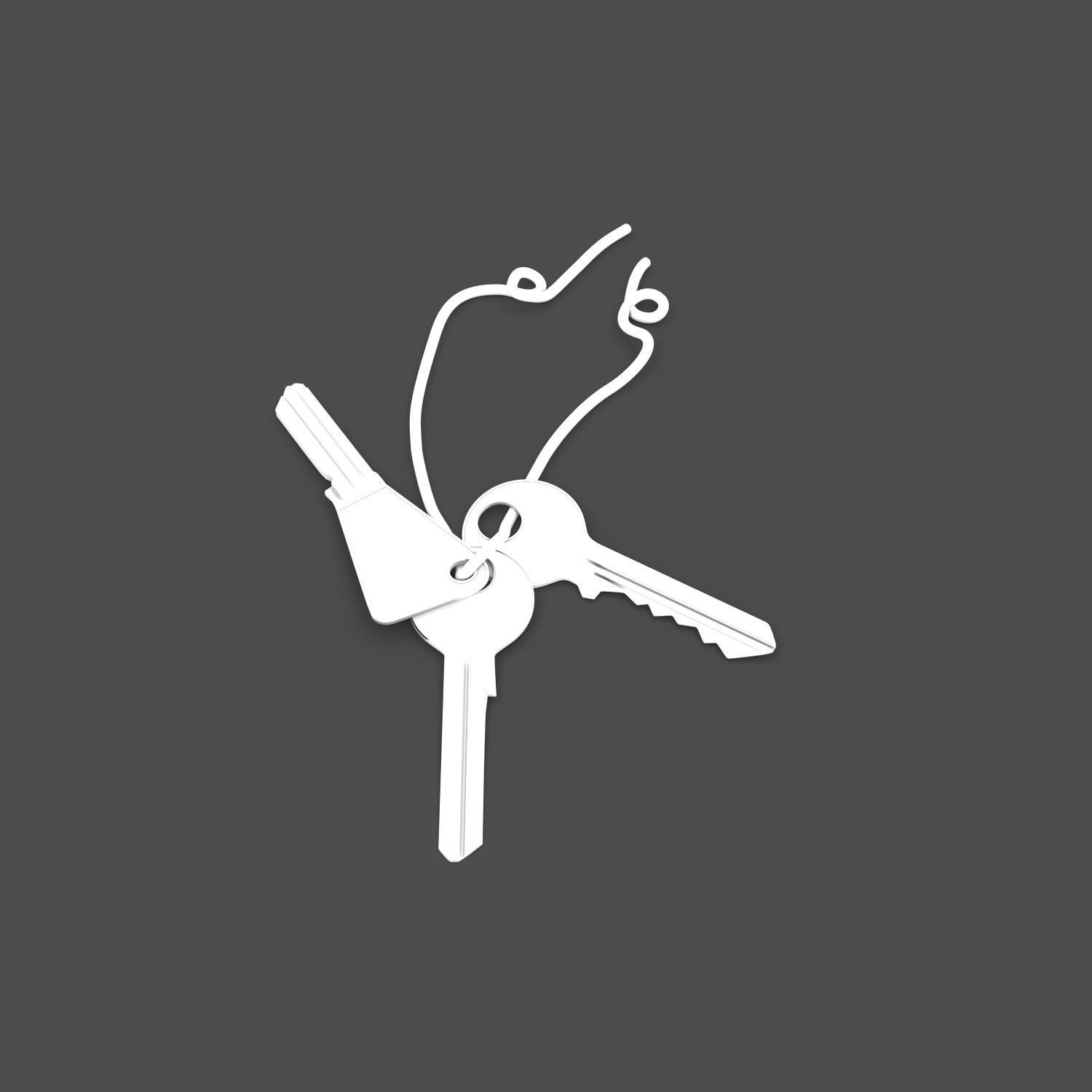 Keys 1 set of 3D model_6