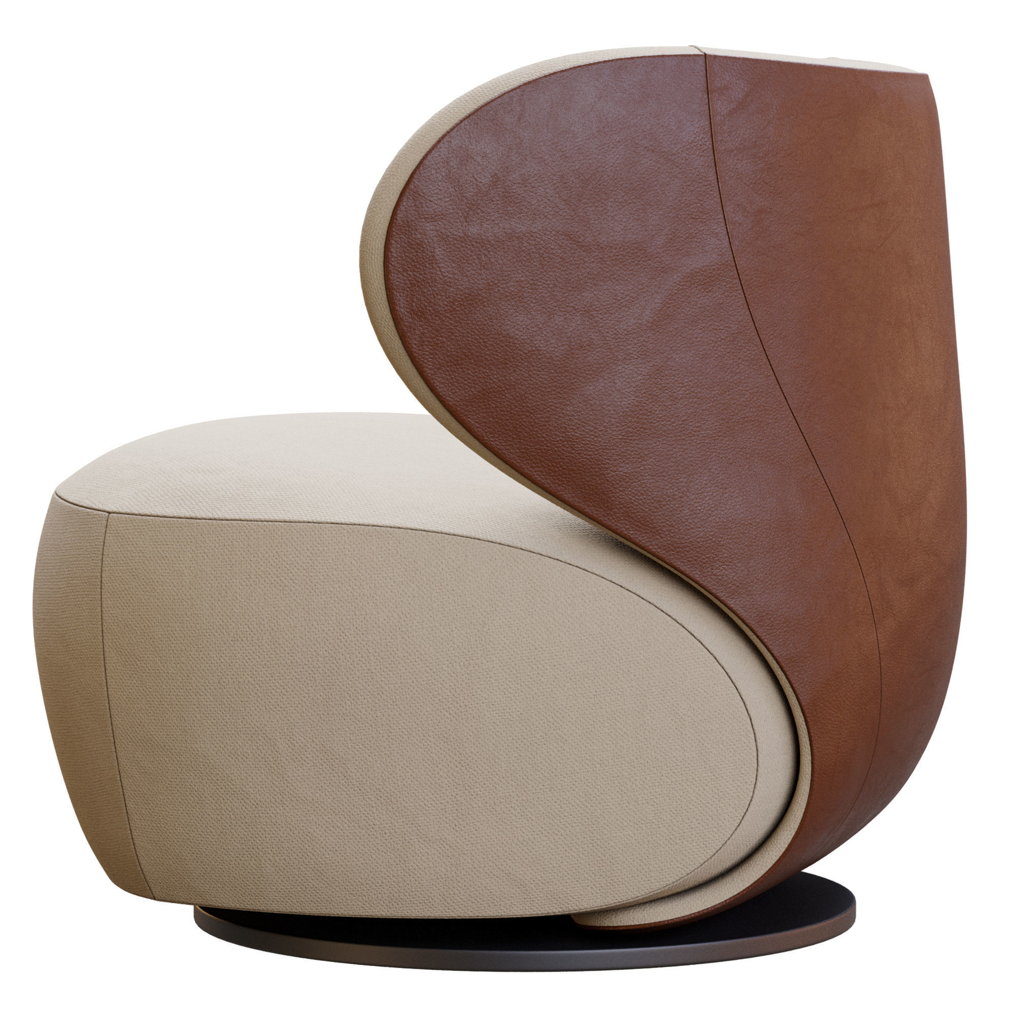 Bao Armchair By Walter Knoll 3D model_5