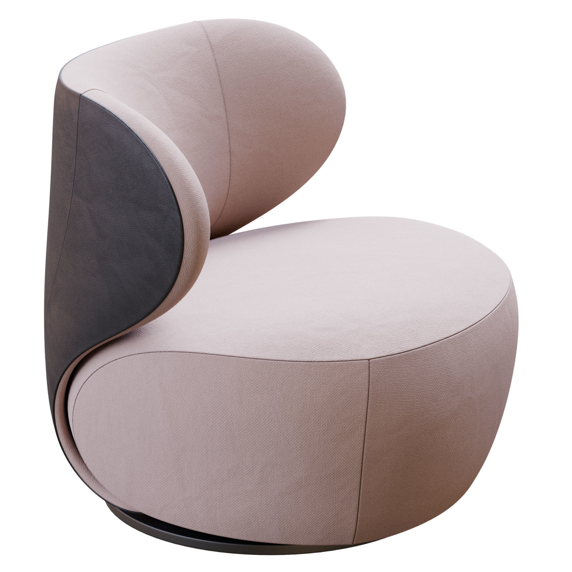 Bao Armchair By Walter Knoll 3D model_3