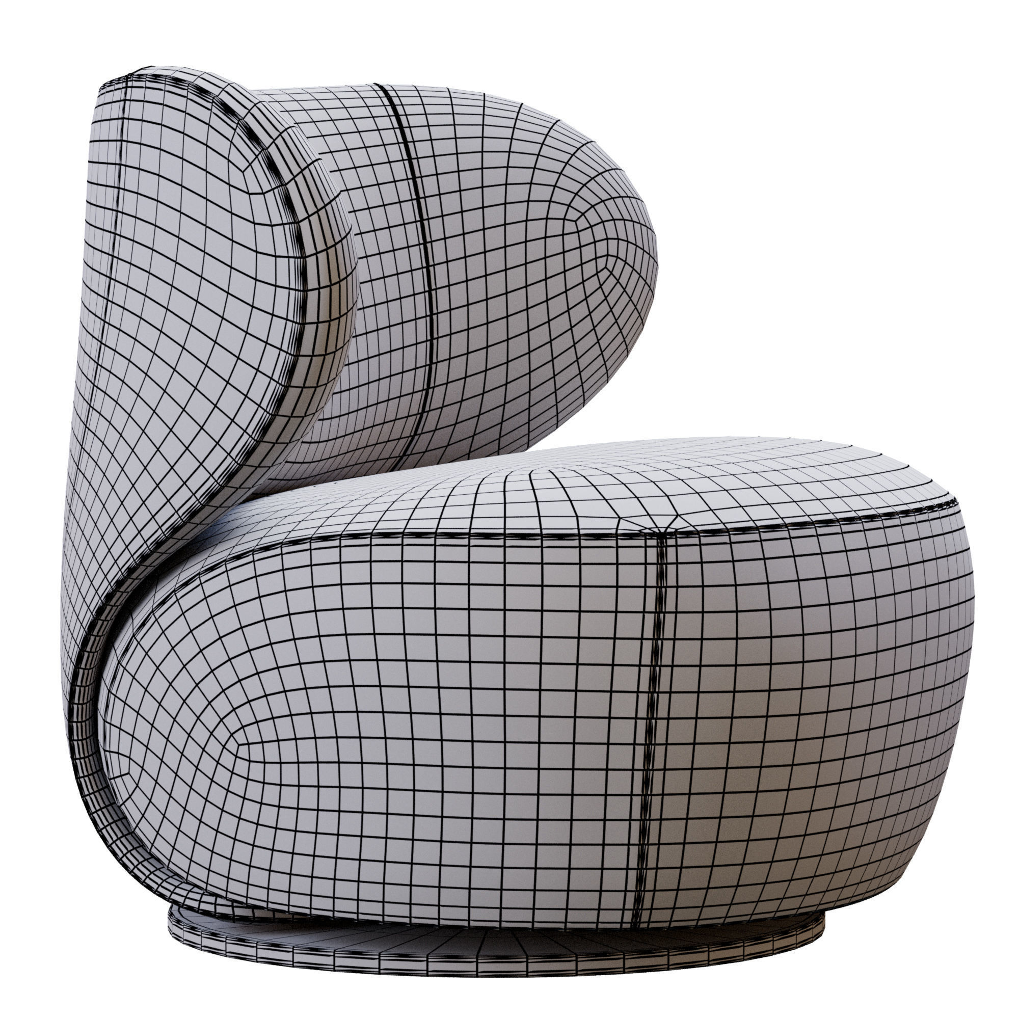 Bao Armchair By Walter Knoll 3D model_16