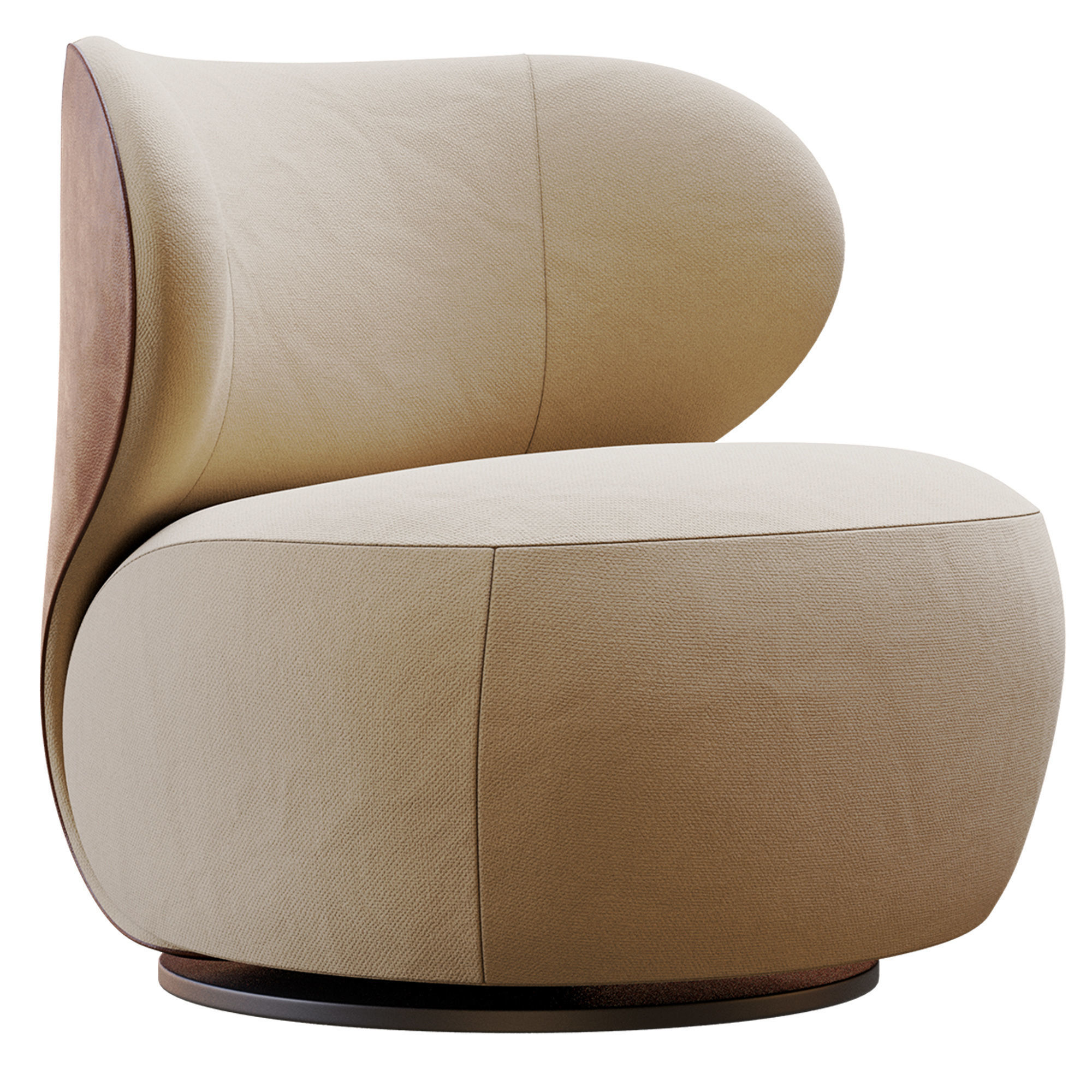 Bao Armchair By Walter Knoll 3D model_2